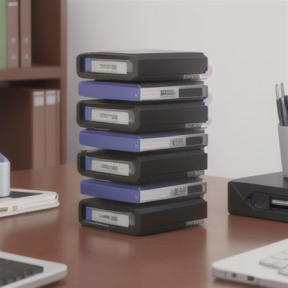 Stack of hard disks