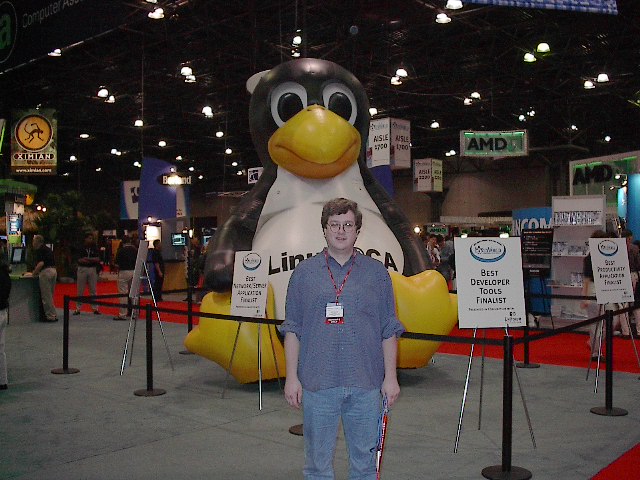 Pat at LinuxWorld Expo 2002